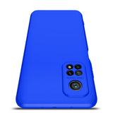 Capa de proteção frontal e traseira GKK 360 Capa de corpo inteiro Xiaomi Mi 10T Pro  -  Xiaomi Mi 10T azul