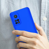 Capa de proteção frontal e traseira GKK 360 Capa de corpo inteiro Xiaomi Mi 10T Pro  -  Xiaomi Mi 10T azul
