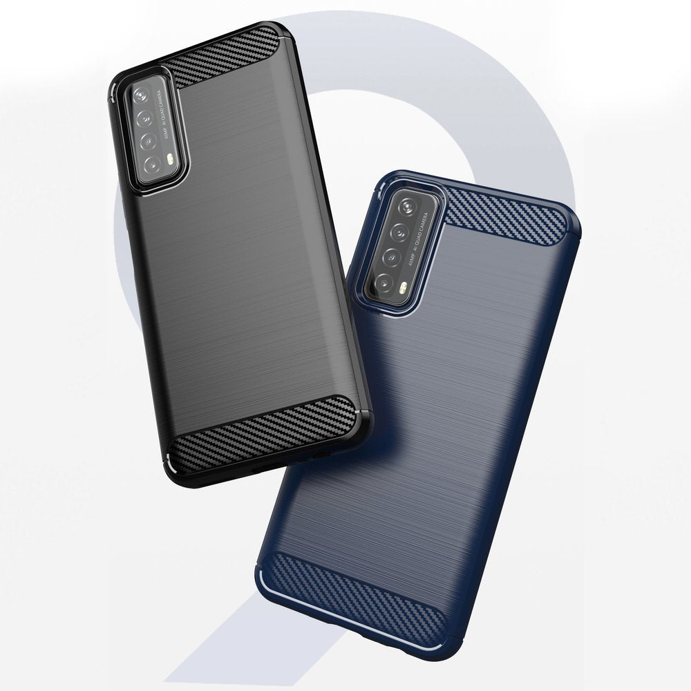 Capa carbono Capa flexível de TPU para Huawei P Smart 2021 preta