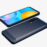 Capa carbono Capa flexível de TPU para Huawei P Smart 2021 preta