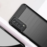 Capa carbono Capa flexível de TPU para Huawei P Smart 2021 preta