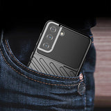 Capa Thunder Capa flexível resistente resistente e resistente de TPU para Samsung Galaxy S21 + 5G (S21 Plus 5G) preta