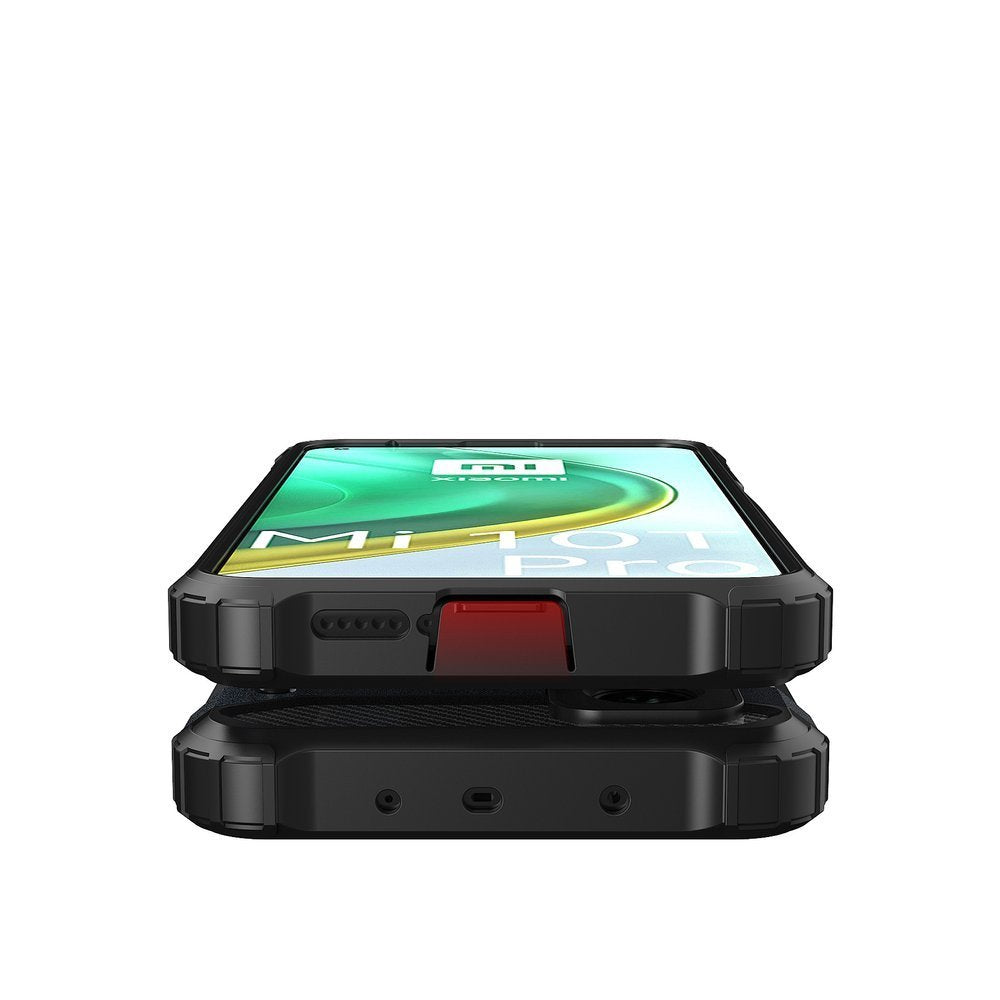 Capa de armadura híbrida resistente e resistente para Xiaomi Mi 10T Pro  -  Xiaomi Mi 10T preta