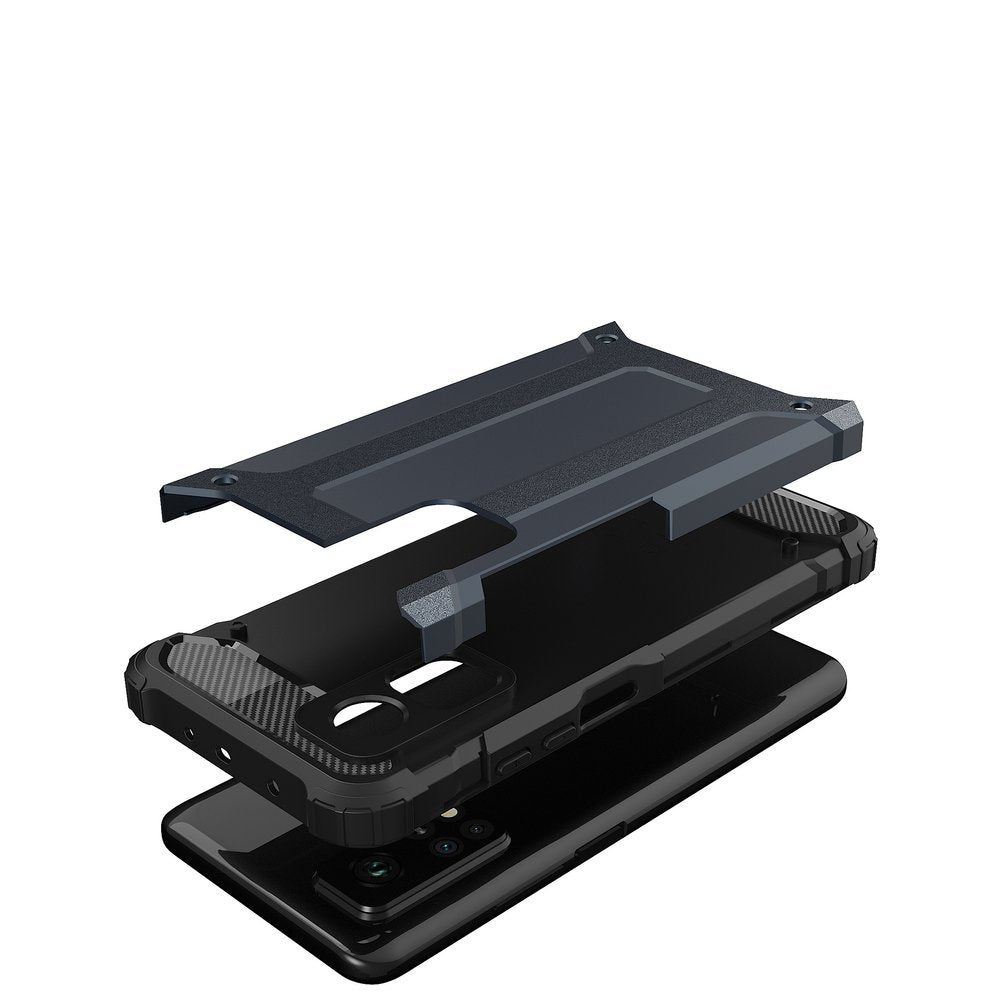Capa de armadura híbrida capa resistente e resistente para Xiaomi Mi 10T Pro  -  Xiaomi Mi 10T azul