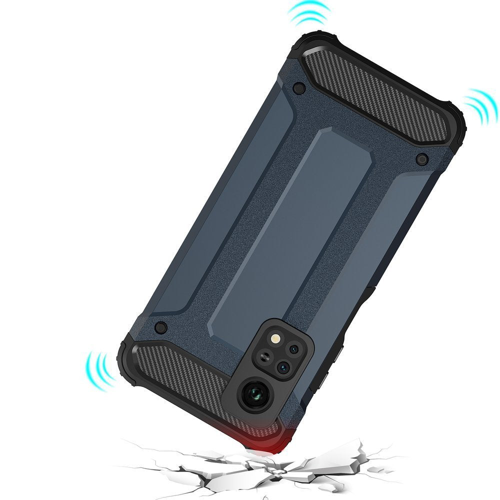 Capa de armadura híbrida capa resistente e resistente para Xiaomi Mi 10T Pro  -  Xiaomi Mi 10T prata