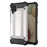 Capa Hybrid Armor Capa resistente e resistente para Samsung Galaxy A12  -  Galaxy M12 prata