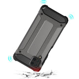 Capa Hybrid Armor Capa resistente e resistente para Samsung Galaxy A12  -  Galaxy M12 prata