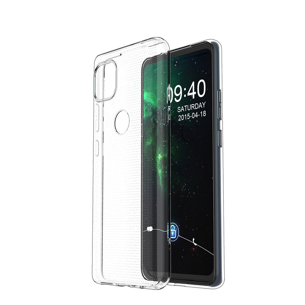 Capa ultra clara de 05 mm em gel TPU para Motorola Moto G 5G transparente