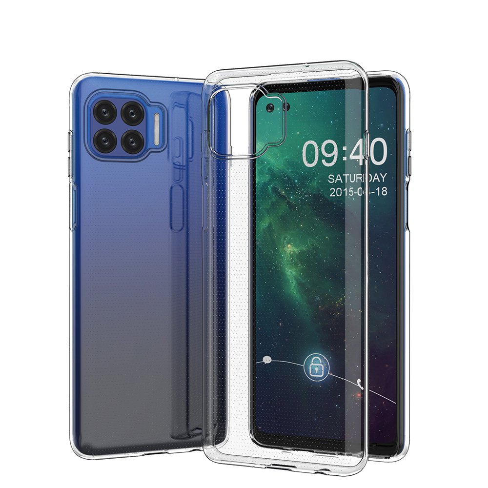 Capa ultra clara de 05 mm em gel TPU para Motorola Moto G 5G Plus transparente