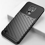 Capa Thunder Capa flexível resistente resistente em TPU para Motorola Moto E7 preta