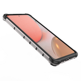 Capa de armadura de favo de mel com pára-choque de TPU para Samsung Galaxy A72 4G preto