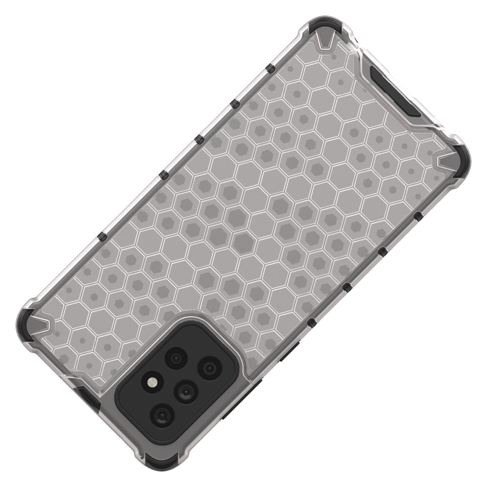 Capa de armadura de favo de mel com pára-choque de TPU para Samsung Galaxy A72 4G preto