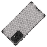 Capa de armadura de favo de mel com pára-choque de TPU para Samsung Galaxy A72 4G preto