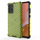 Capa de armadura de favo de mel com pára-choque de TPU para Samsung Galaxy A72 4G verde