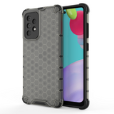 Capa de armadura de favo de mel com pára-choque de TPU para Samsung Galaxy A52 5G  -  A52 4G preto
