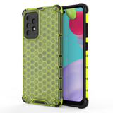 Capa de armadura de favo de mel com pára-choque de TPU para Samsung Galaxy A52 5G  -  A52 4G verde