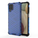 Capa de armadura de favo de mel com proteção de TPU para Samsung Galaxy A12  -  Galaxy M12 azul
