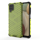 Capa de armadura de favo de mel com proteção de TPU para Samsung Galaxy A12  -  Galaxy M12 verde