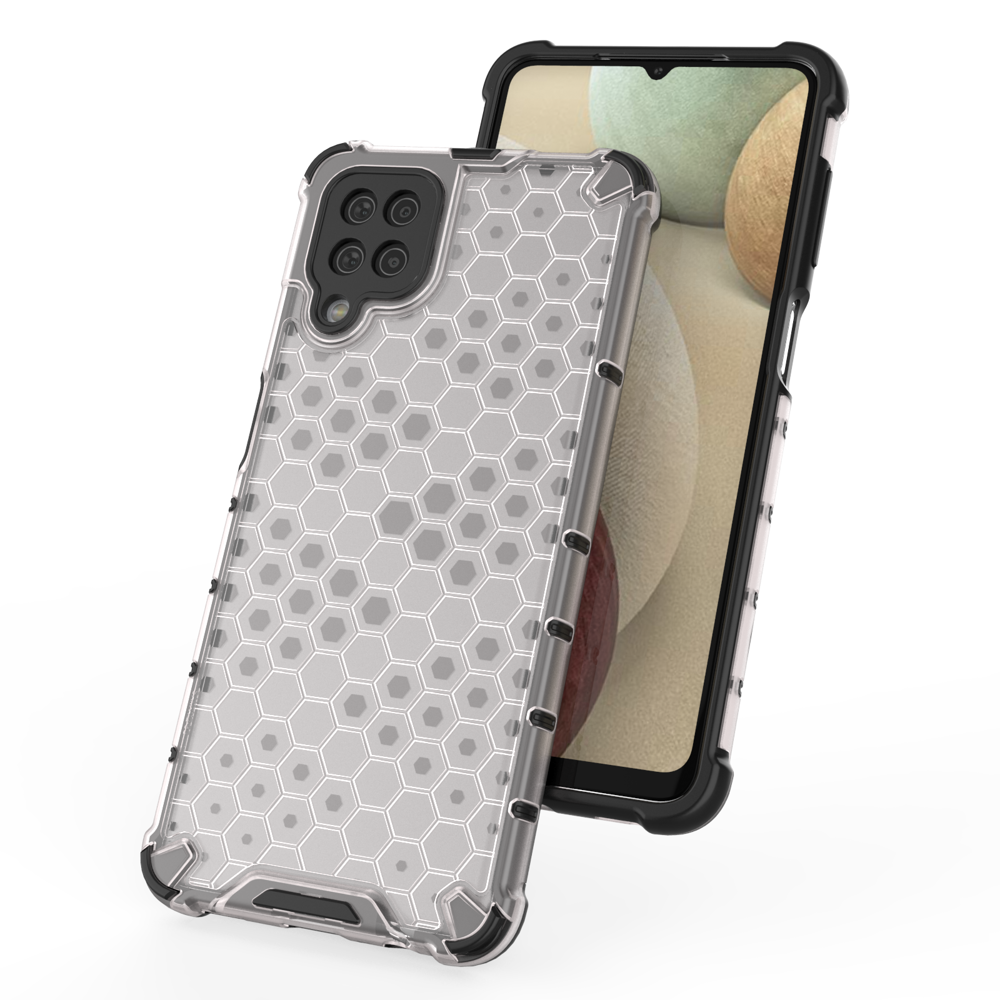 Capa de armadura de favo de mel com proteção de TPU para Samsung Galaxy A12  -  Galaxy M12 verde
