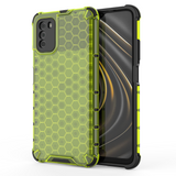 Capa de armadura em caixa de favo de mel com pára-choque de TPU para Xiaomi Poco M3  -  Xiaomi Redmi 9T verde