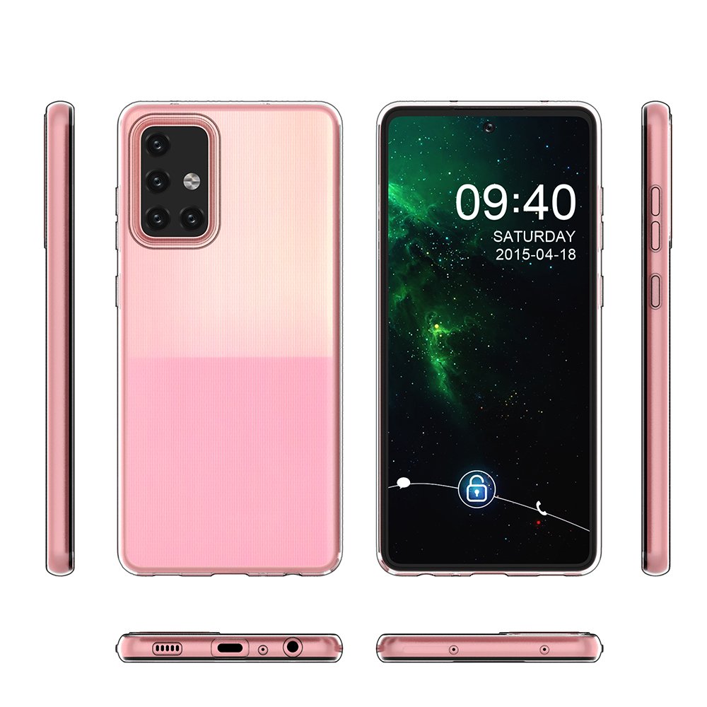 Capa ultra clara de 05 mm em gel TPU para Samsung Galaxy A72 4G transparente