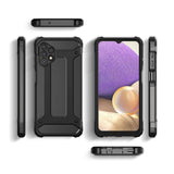 Capa Hybrid Armor Capa resistente e resistente para Samsung Galaxy A32 5G preta