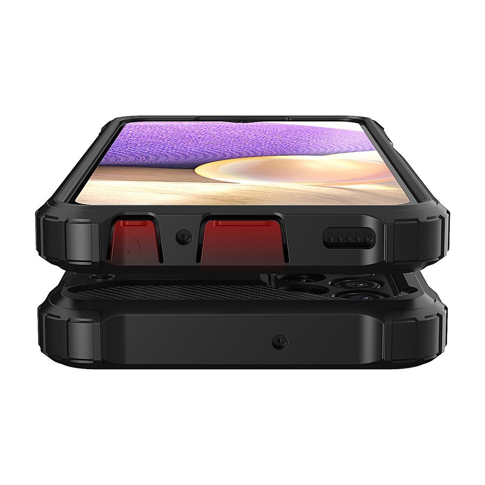 Capa Hybrid Armor Capa resistente e resistente para Samsung Galaxy A32 5G dourado