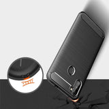 Capa carbono Capa flexível de TPU para Samsung Galaxy A11  -  M11 preta
