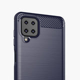 Capa carbono Capa flexível de TPU para Samsung Galaxy A12  -  Galaxy M12 azul