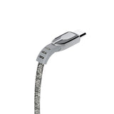 Dudao USB - USB Tipo-C Tecido de liga de zinco trançado 5 A 1 m cabo usb cinza (L3PROT cinza)