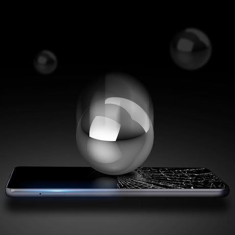 Protetor de tela resistente de vidro temperado 10D Dux Ducis totalmente coberto com armação para Samsung Galaxy A02s EU preto (case amigável)