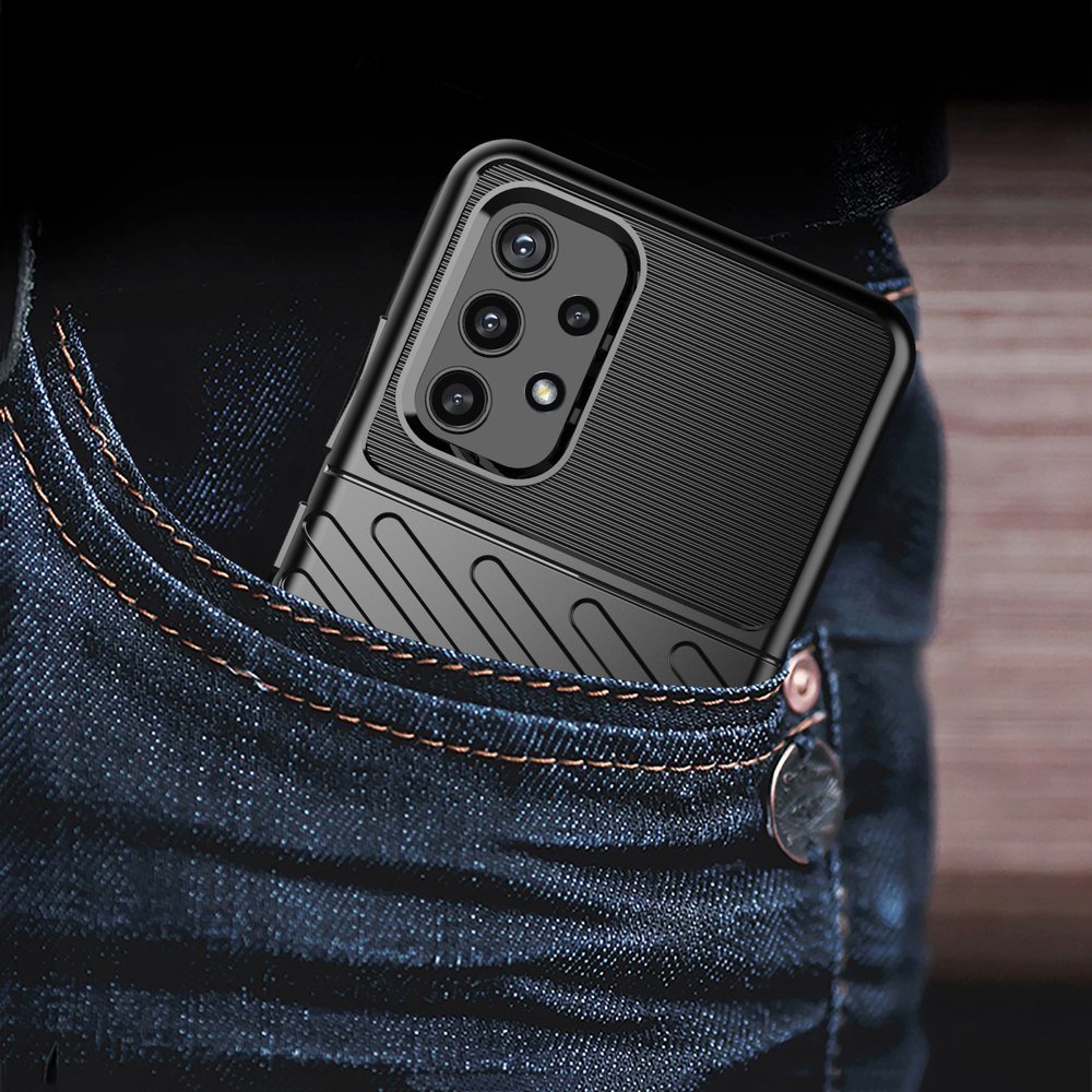Capa Thunder Capa flexível resistente resistente em TPU para Samsung Galaxy A52 5G  -  A52 4G preta