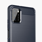 Capa carbono Capa flexível em TPU para Xiaomi Poco M3  -  Xiaomi Redmi 9T azul