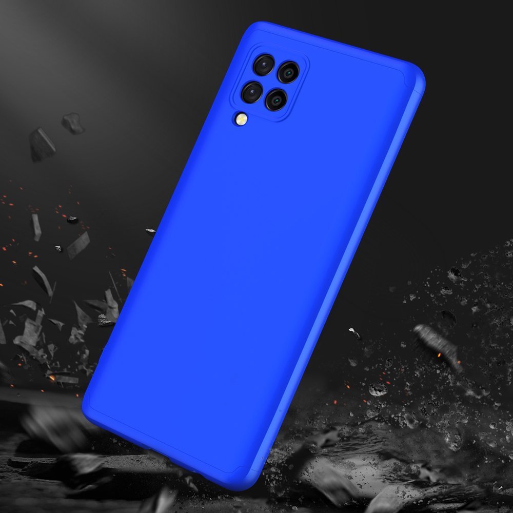 Capa de proteção GKK 360 frontal e traseira capa completa para Samsung Galaxy A42 5G azul