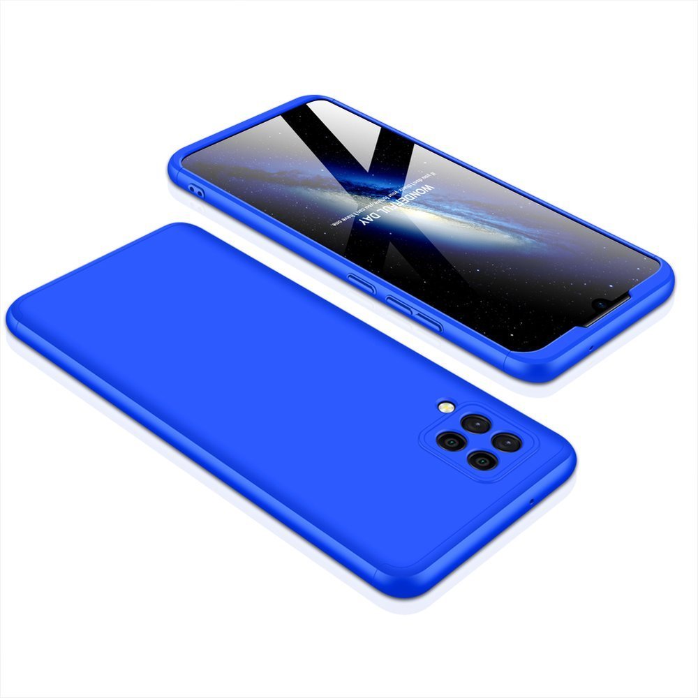 Capa de proteção GKK 360 frontal e traseira capa completa para Samsung Galaxy A42 5G azul