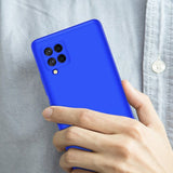 Capa de proteção GKK 360 frontal e traseira capa completa para Samsung Galaxy A42 5G azul