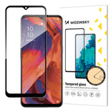Wozinsky Vidro Temperado Cola Completa Protetor de Tela Super Resistente Totalmente Coberto com Moldura Compatível com Caixa para Oppo A73 preto