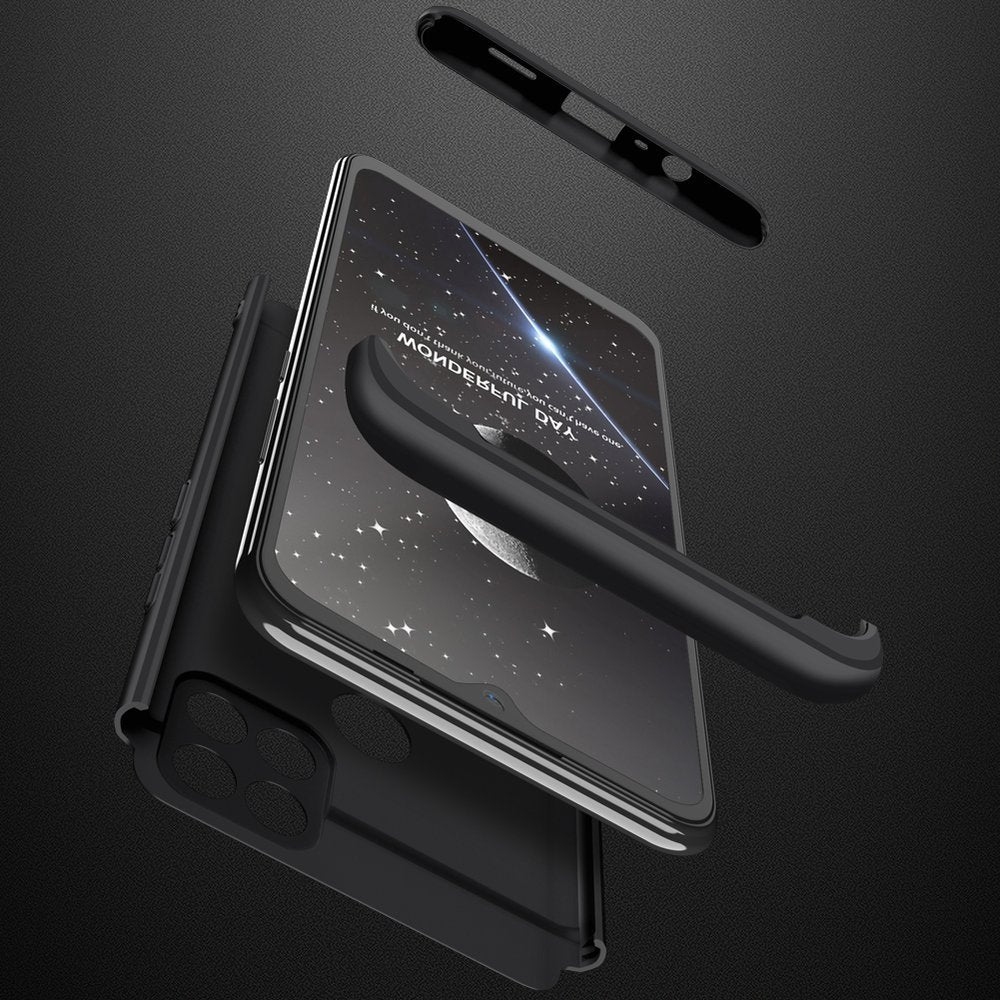 GKK 360 Capa de proteção frontal e traseira capa de corpo inteiro Oppo A15 preto