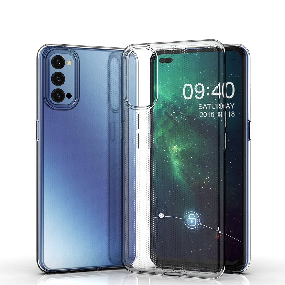 Capa Ultra Clear 05mm Gel TPU para Oppo Reno 4 transparente