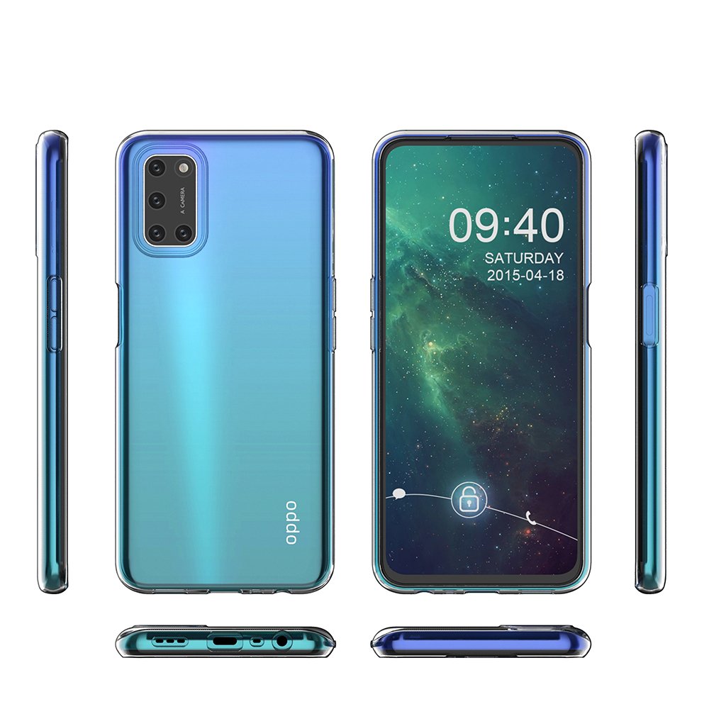 Capa de gel TPU Ultra Clear 05 mm para Oppo A92  -  A72  -  A52 transparente
