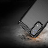 Capa carbono Capa Flexível de TPU para Realme 7 preto