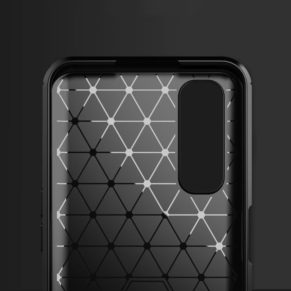 Capa carbono Capa Flexível de TPU para Realme 7 preto