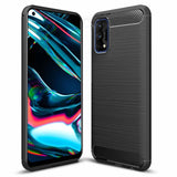 Capa carbono Capa Flexível de TPU para Realme 7 Pro preto