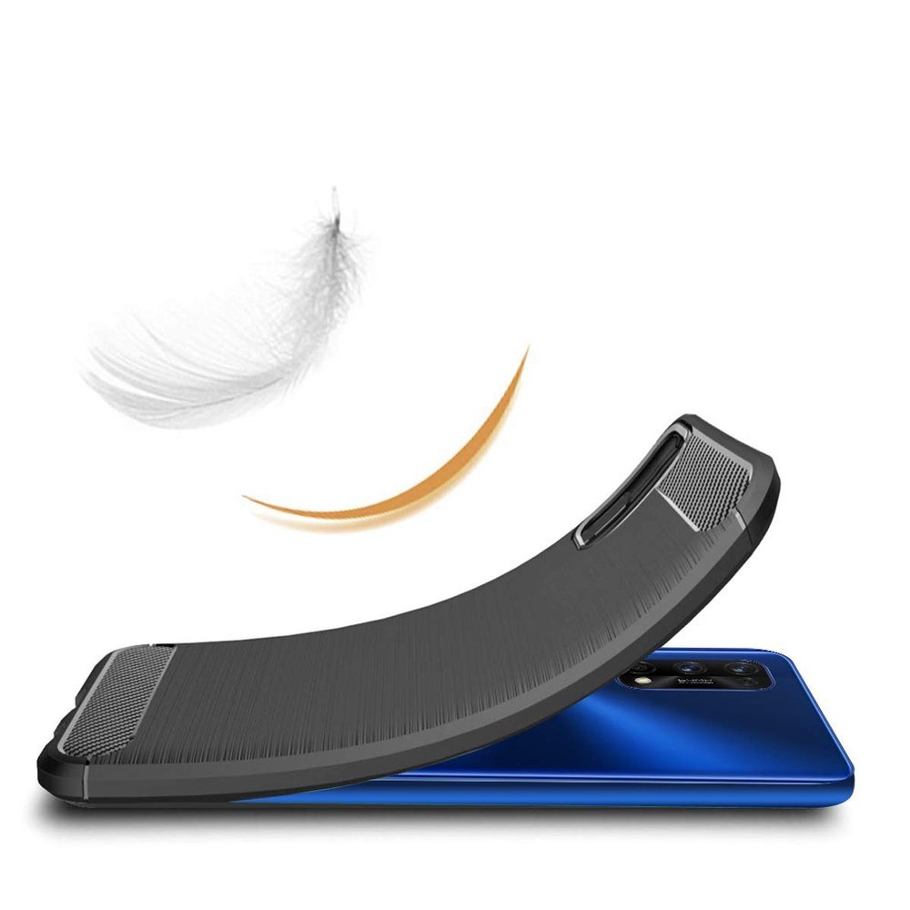 Capa carbono Capa Flexível de TPU para Realme 7 Pro preto