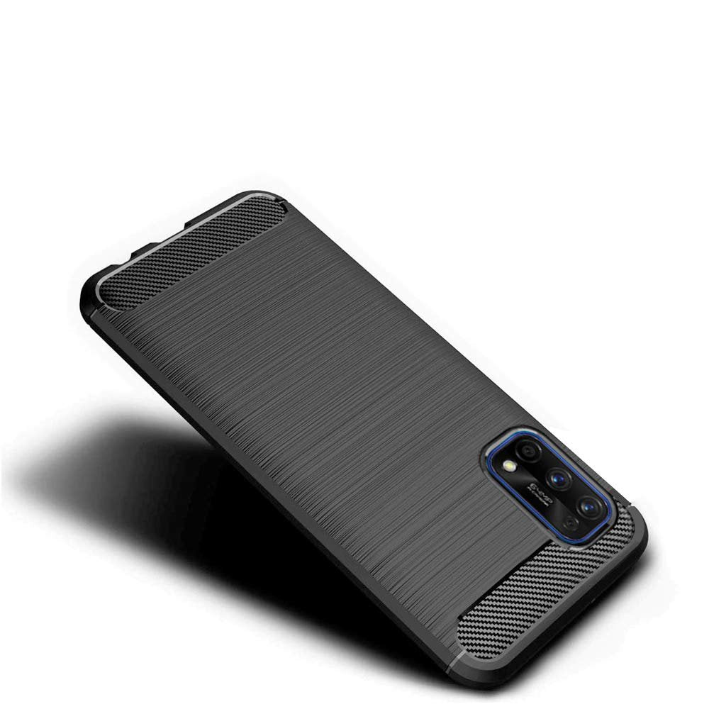 Capa carbono Capa Flexível de TPU para Realme 7 Pro preto