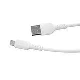Cabo USB durável Dudao  -  micro USB 5 A 1 m branco (L7S branco)