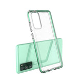 Capa protetora de gel TPU transparente com moldura colorida para Xiaomi Redmi Note 10  -  Redmi Note 10S preto