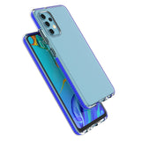 Capa protetora de gel TPU transparente com moldura colorida para Samsung Galaxy A32 4G mint