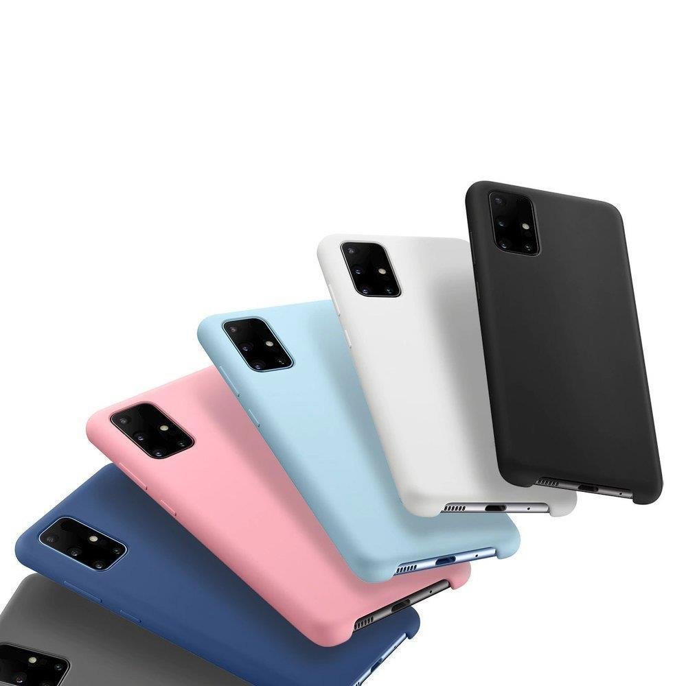 Capa protetora de gel TPU transparente com moldura colorida para Samsung Galaxy A12  -  Galaxy M12 preto