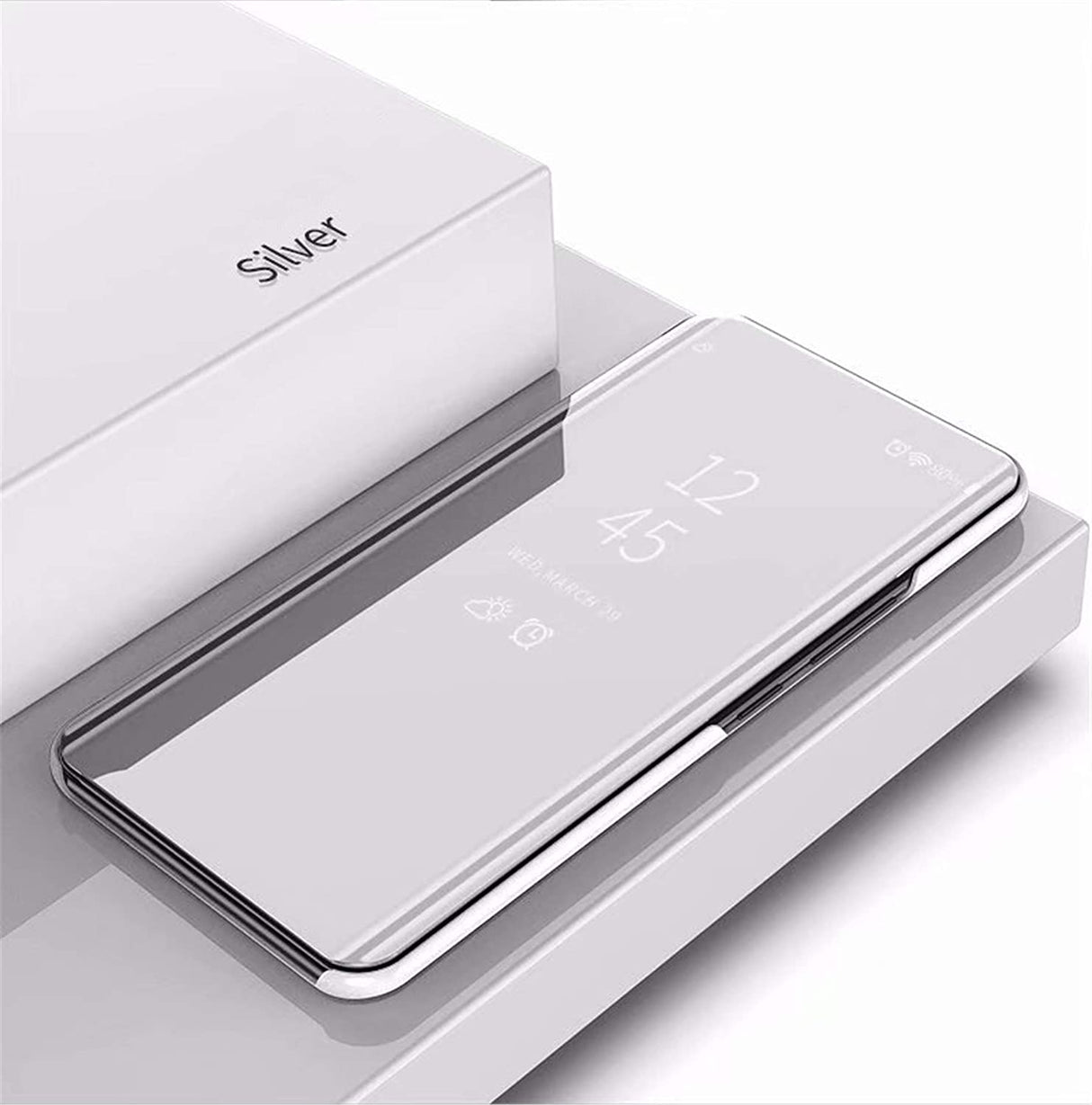 Capa Clear View Prata para Xiaomi Redmi Note 8 Pro